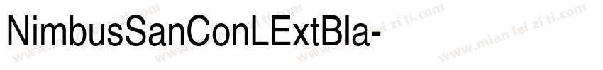 NimbusSanConLExtBla字体转换