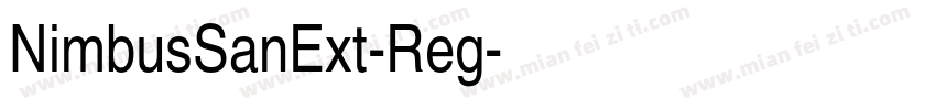 NimbusSanExt-Reg字体转换