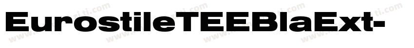 EurostileTEEBlaExt字体转换