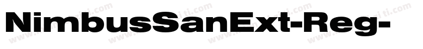 NimbusSanExt-Reg字体转换