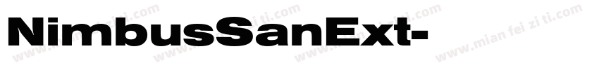 NimbusSanExt字体转换