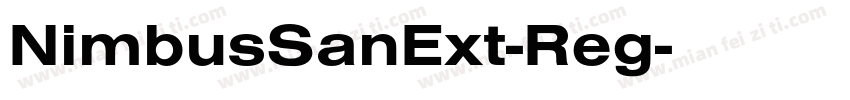 NimbusSanExt-Reg字体转换