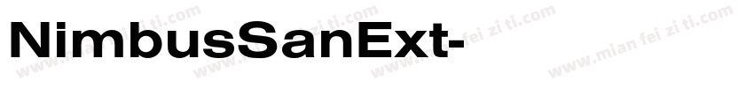NimbusSanExt字体转换