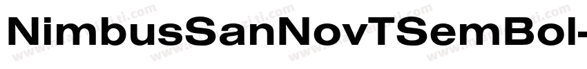 NimbusSanNovTSemBol字体转换