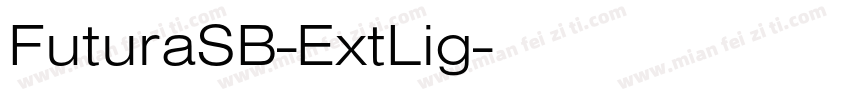 FuturaSB-ExtLig字体转换