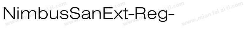 NimbusSanExt-Reg字体转换