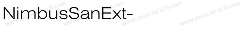 NimbusSanExt字体转换