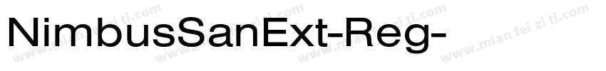 NimbusSanExt-Reg字体转换
