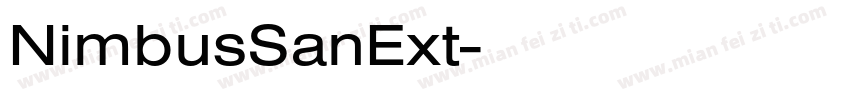 NimbusSanExt字体转换