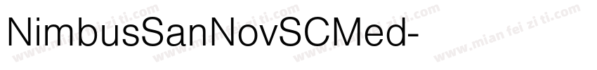 NimbusSanNovSCMed字体转换