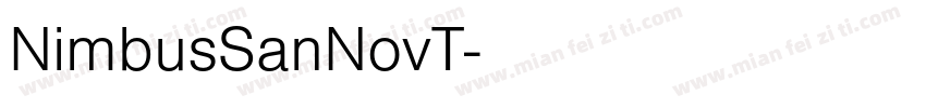 NimbusSanNovT字体转换