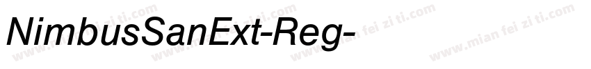 NimbusSanExt-Reg字体转换