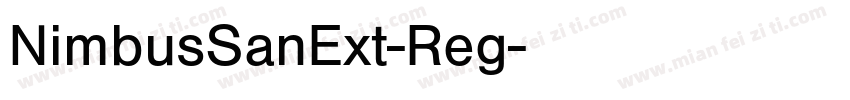 NimbusSanExt-Reg字体转换