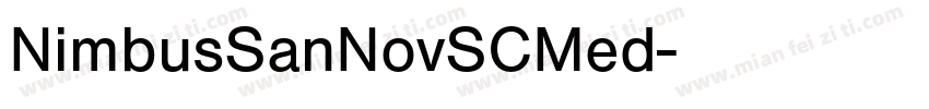 NimbusSanNovSCMed字体转换