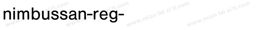 nimbussan-reg字体转换