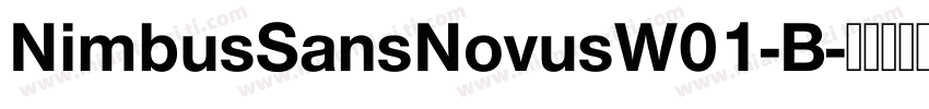 NimbusSansNovusW01-B字体转换