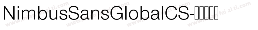 NimbusSansGlobalCS字体转换