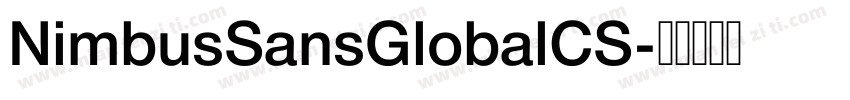 NimbusSansGlobalCS字体转换