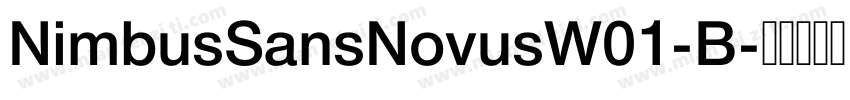 NimbusSansNovusW01-B字体转换