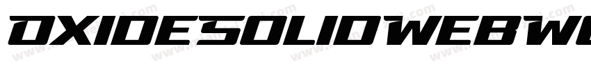 OxideSolidWebW03字体转换