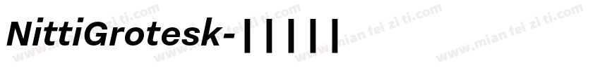 NittiGrotesk字体转换