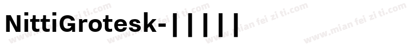 NittiGrotesk字体转换
