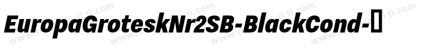 EuropaGroteskNr2SB-BlackCond字体转换