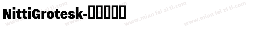 NittiGrotesk字体转换