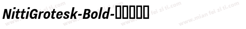 NittiGrotesk-Bold字体转换