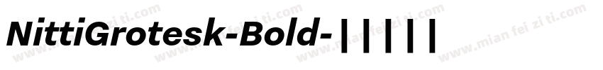 NittiGrotesk-Bold字体转换