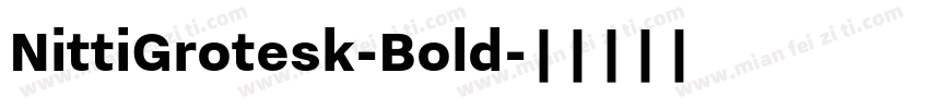NittiGrotesk-Bold字体转换