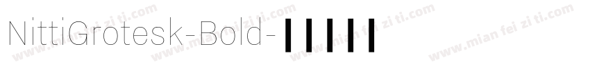 NittiGrotesk-Bold字体转换