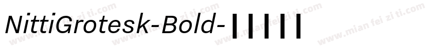 NittiGrotesk-Bold字体转换