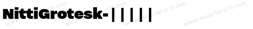 NittiGrotesk字体转换