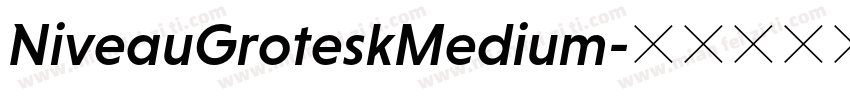NiveauGroteskMedium字体转换