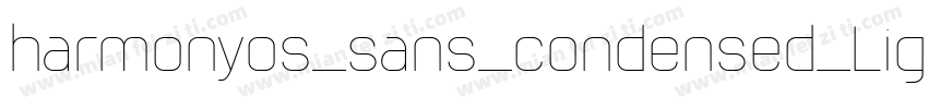 harmonyos_sans_condensed_Light字体转换
