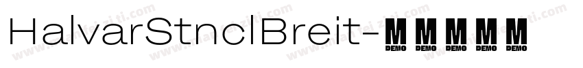 HalvarStnclBreit字体转换