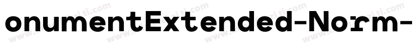 onumentExtended-Norm字体转换