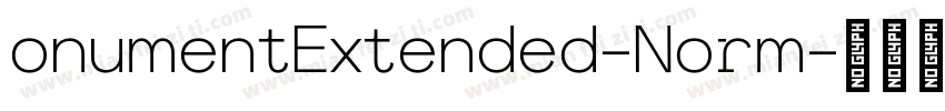 onumentExtended-Norm字体转换