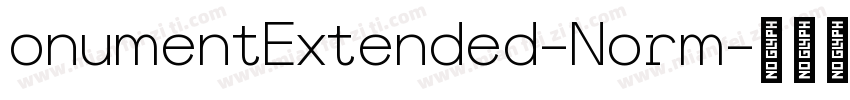 onumentExtended-Norm字体转换