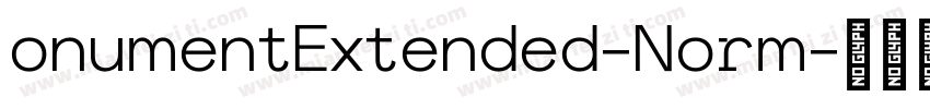 onumentExtended-Norm字体转换