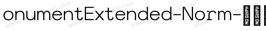 onumentExtended-Norm字体转换