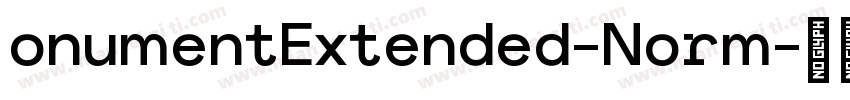 onumentExtended-Norm字体转换