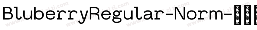BluberryRegular-Norm字体转换