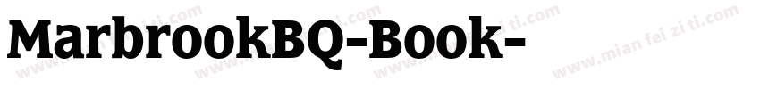 MarbrookBQ-Book字体转换