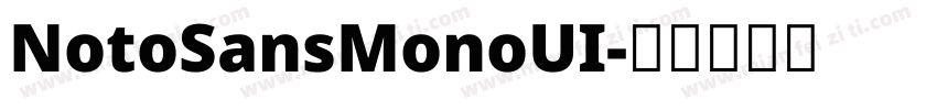 NotoSansMonoUI字体转换