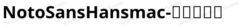 NotoSansHansmac字体转换