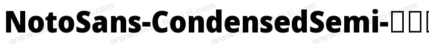 NotoSans-CondensedSemi字体转换