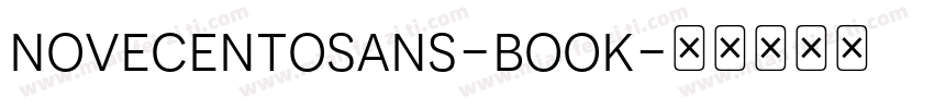 novecentosans-book字体转换