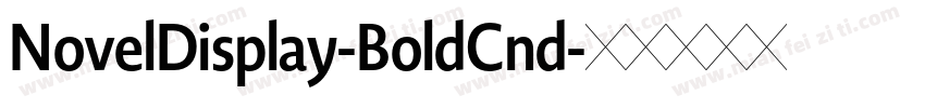 NovelDisplay-BoldCnd字体转换